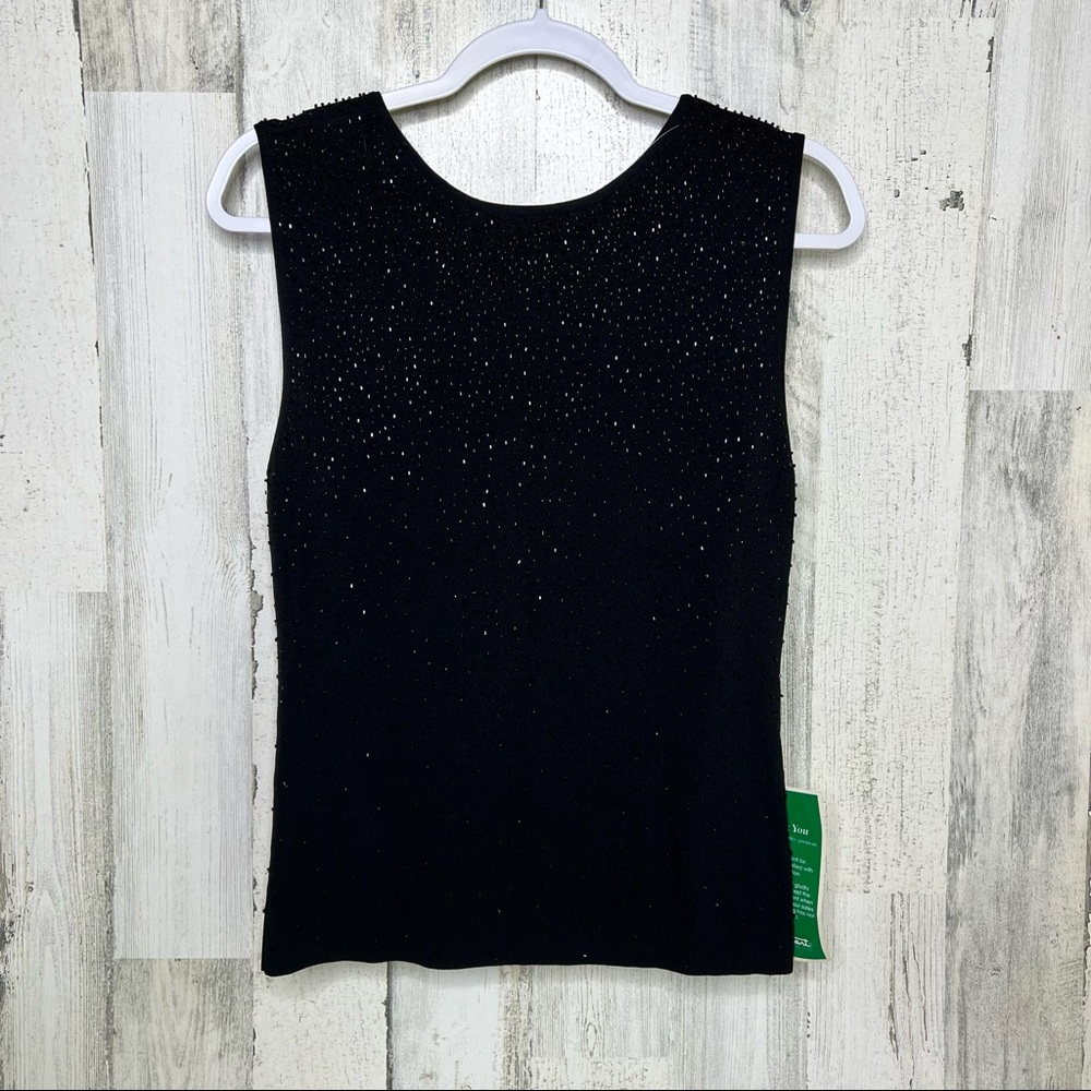 NWT Michelle Nicole New Black Sleeveless Top
